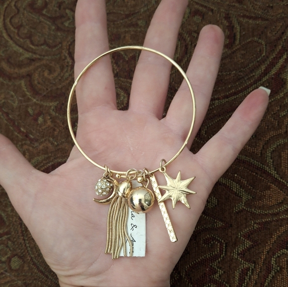 New Anna & Ava Gold Rhinestone Celestial Bracelet. - Picture 11 of 12
